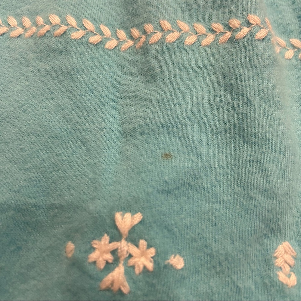 Blue Embroidered Halter Top - Picture 5 of 5